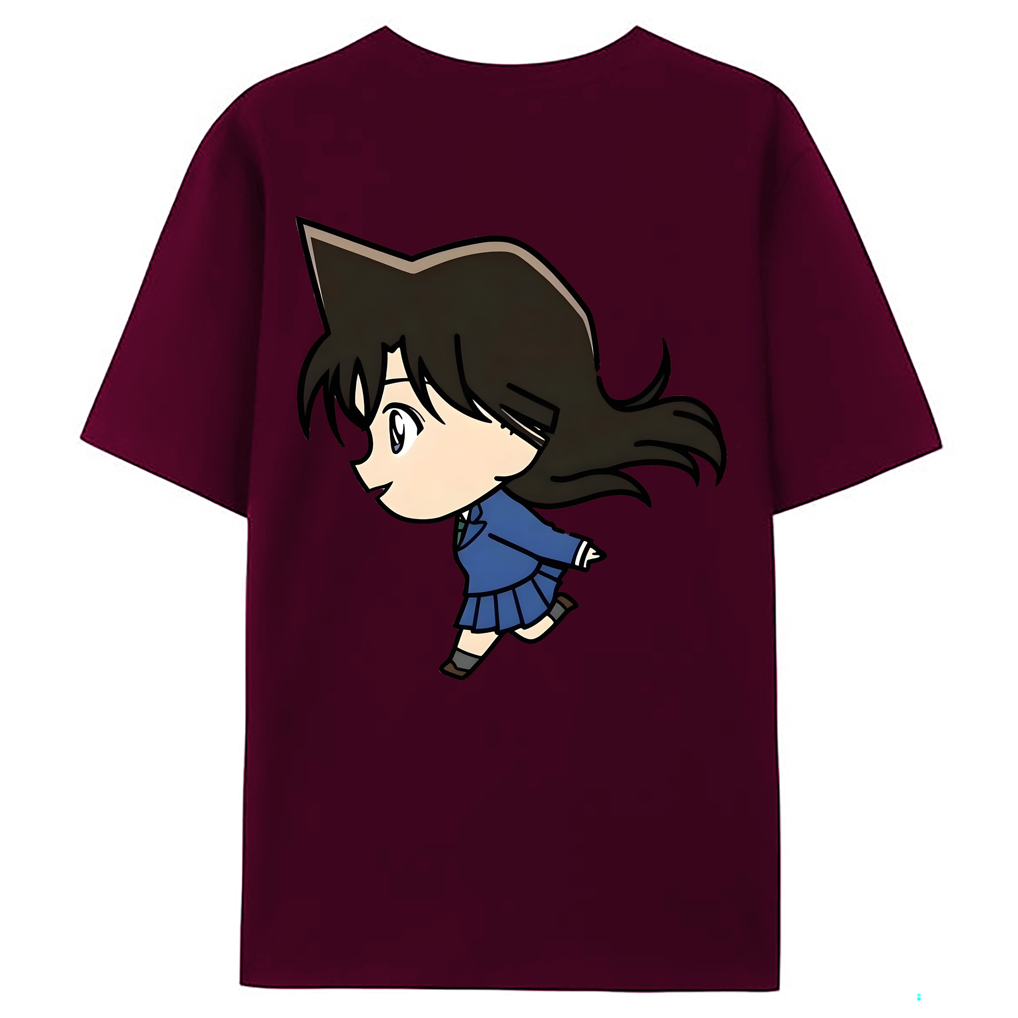 （画像用） 名探偵コナン 毛利 蘭 もうり らん、モーリ ラン Detective Conan Rachel Moore レディース半袖Tシャツ(バックプリント)